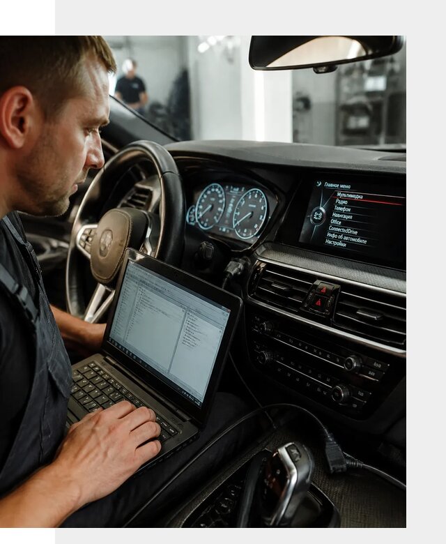 Русификация приборной панели BMW для авто в Омске от компании