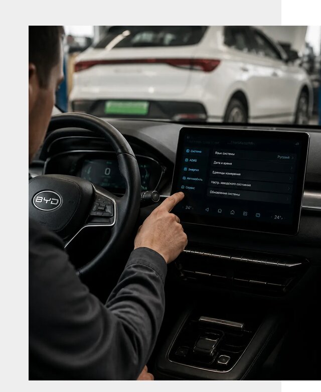 Русификация BYD E2 в Омске от 15450 р. | ФастМобиль-Омс под ключ
