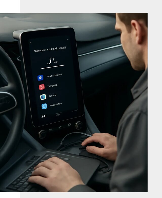 Установка приложений Lynk Co на автомобиль в Омске