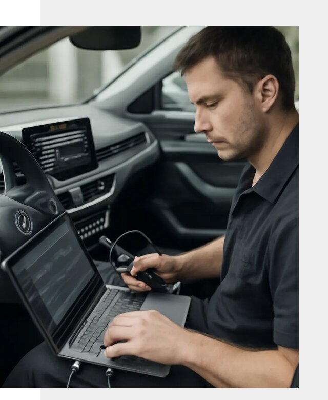 Настройка телематики автомобиля под ключ для авто в Омске